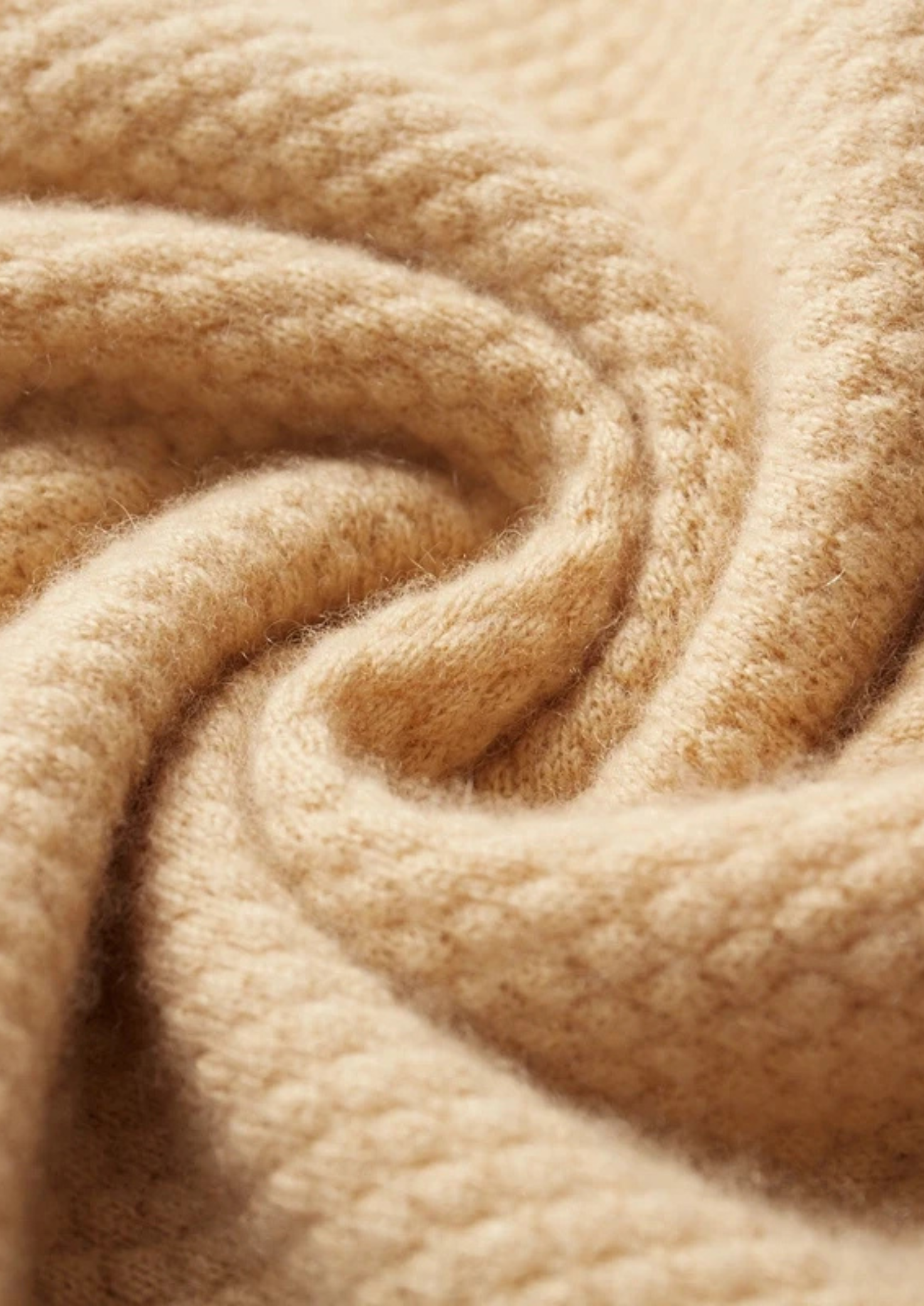 Premium Cashmere Mustard Two-Tone Polo