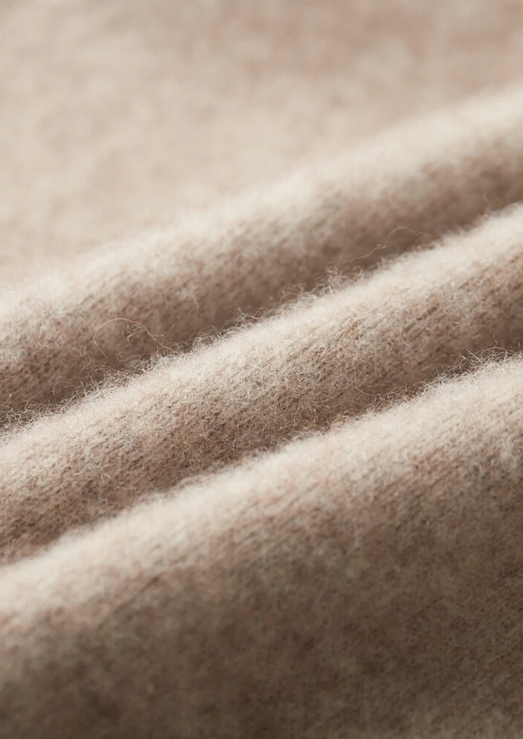 Premium Cashmere Two Tone Zip Cardigan