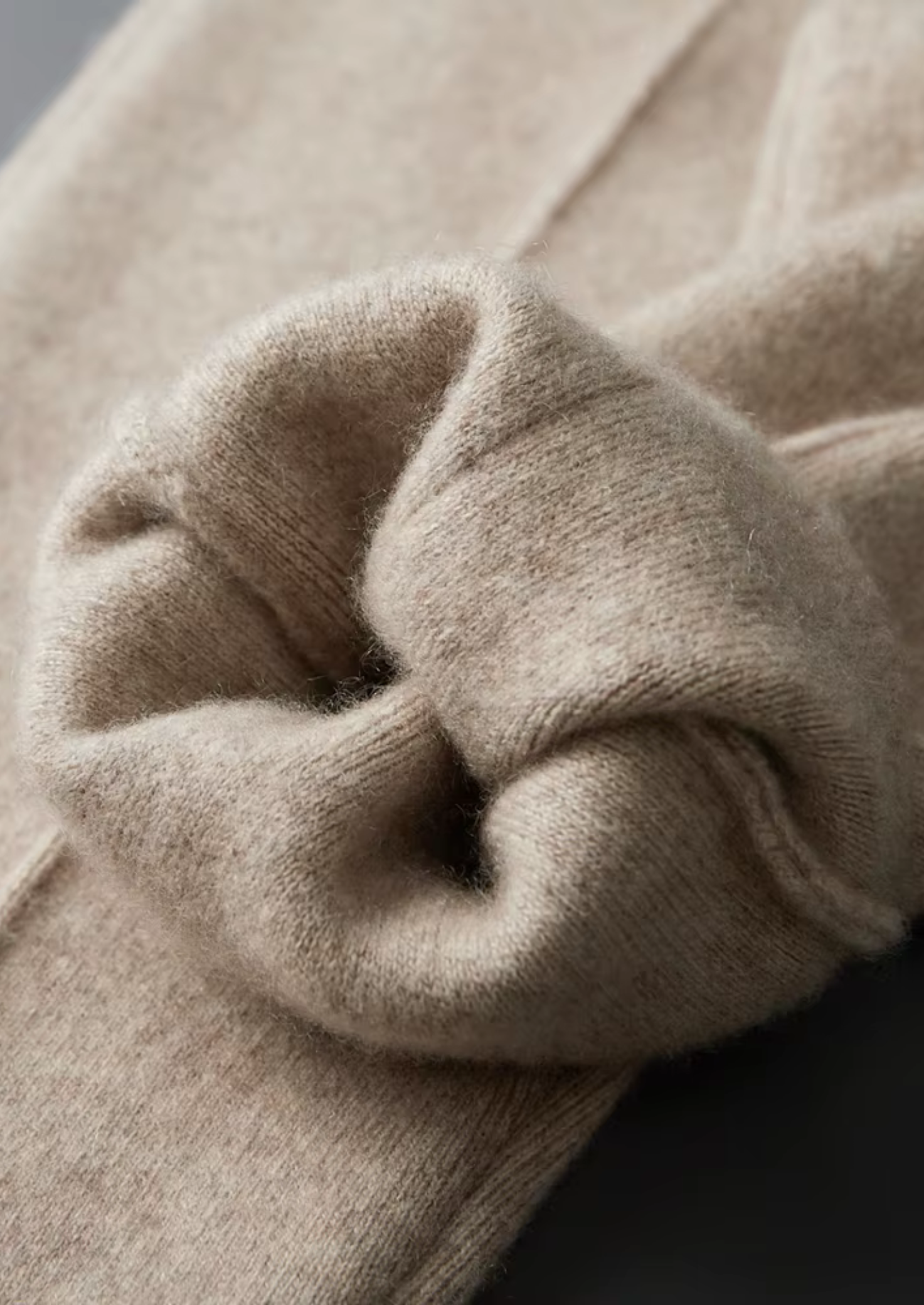 Pure Extra-Fine Merino Wool Sand Luzzo Set