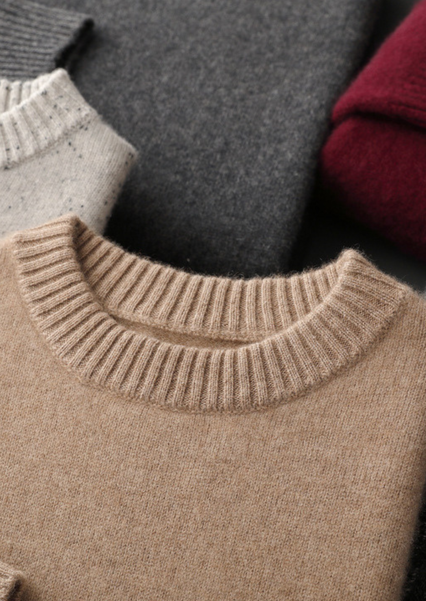 Pure Cashmere Burgundy Essential Crewneck