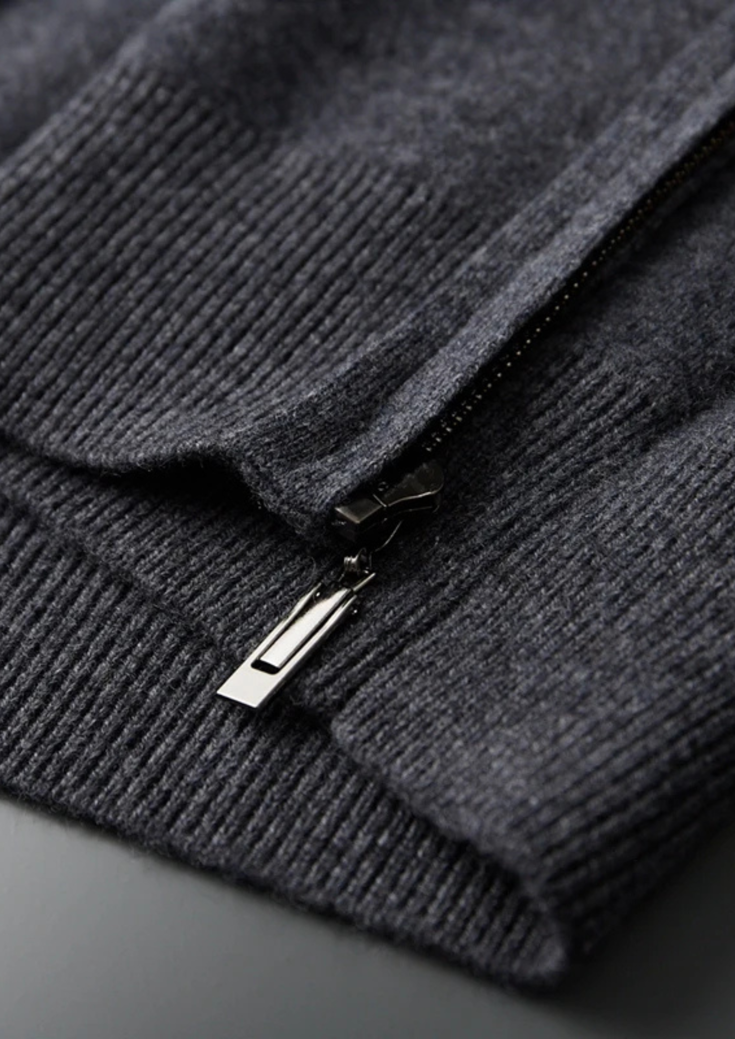Premium Cashmere Zipper Hoodie