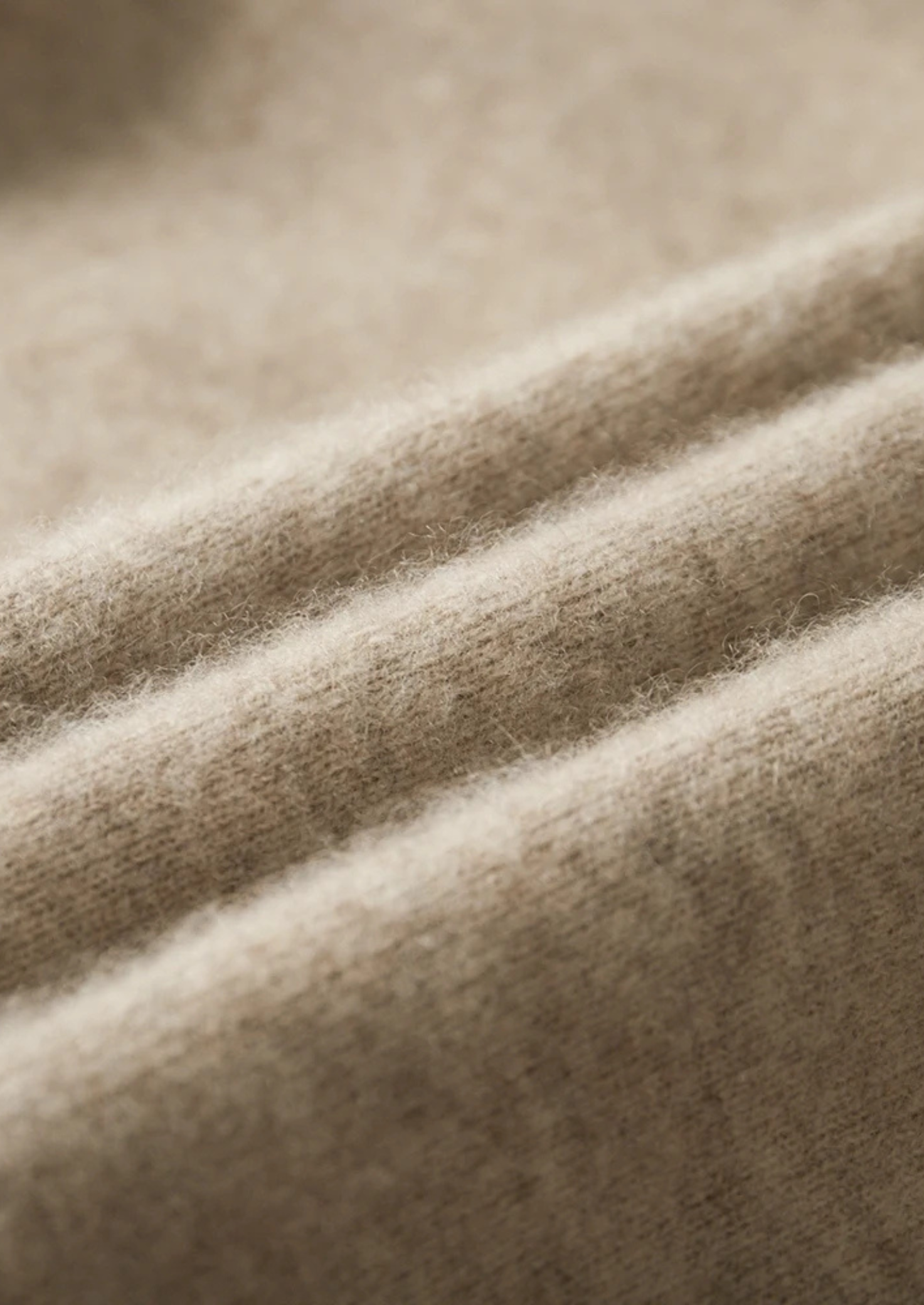 Premium Cashmere Zip Polo Cardigan