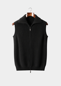Pure Cashmere Black Body Warmer Vest