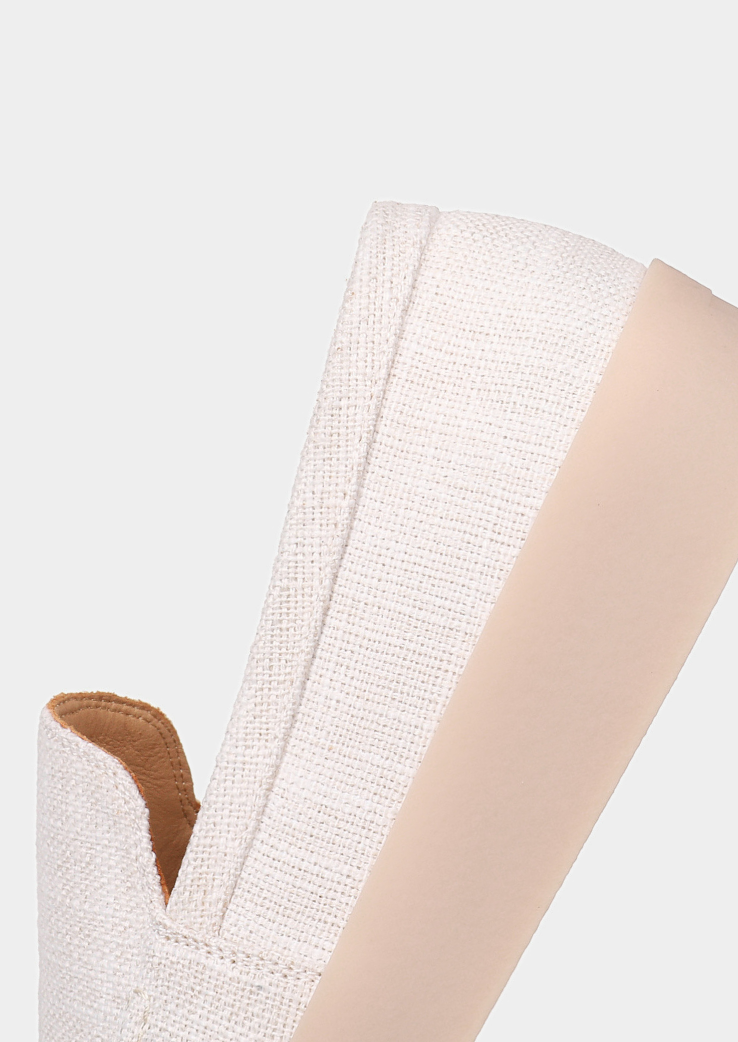 White Linen City Loafers